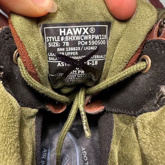 Hawx Waterproof Composite Toe Work Boots Brown Men’s Size 7B - Picture 5 of 6